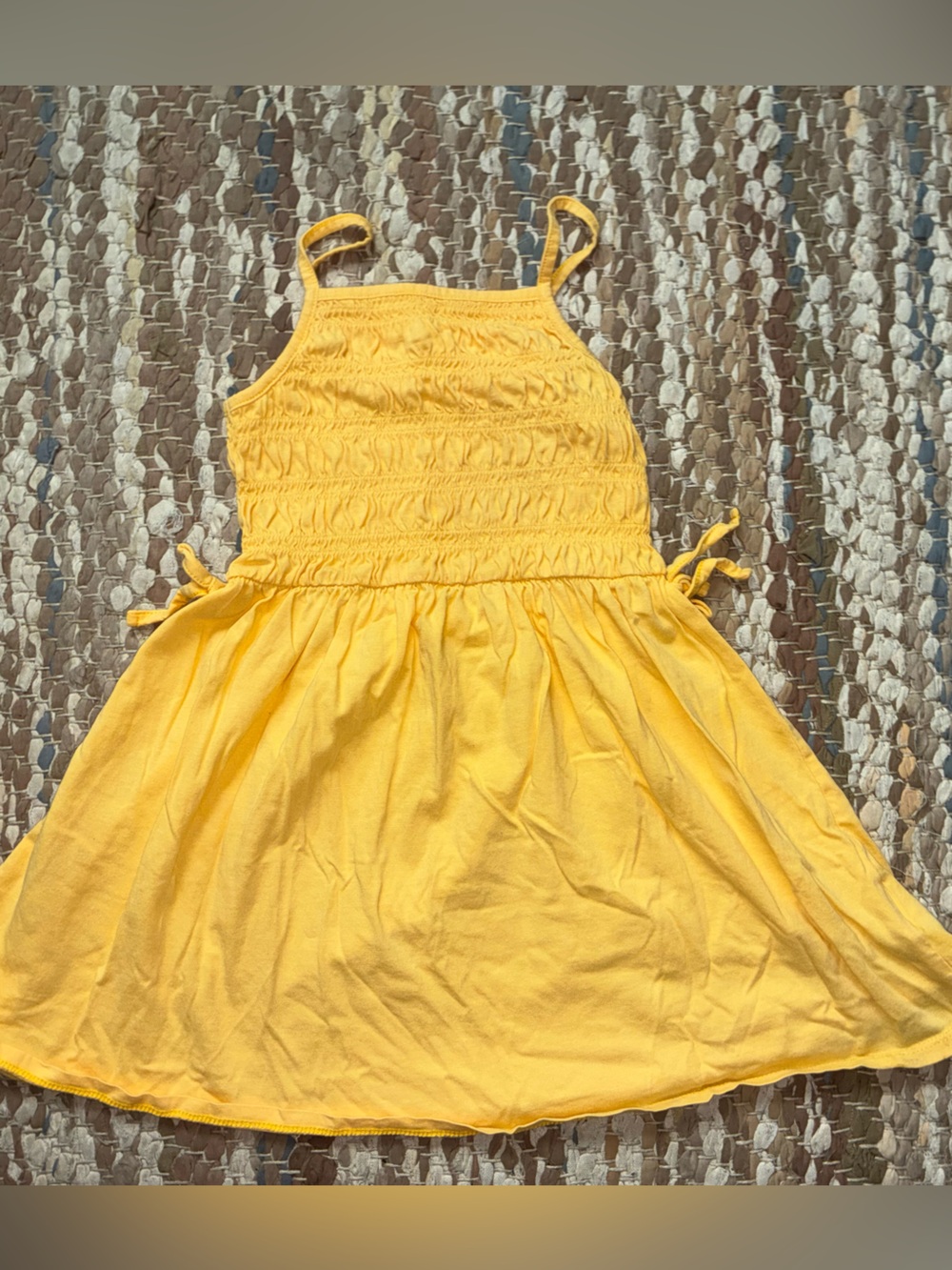 Crewcuts Yellow Smocked Tank Dress